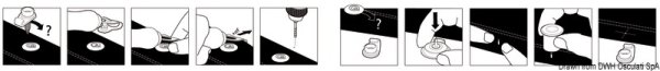 10 Spine per bottoni Q-SNAP - 10.300.16